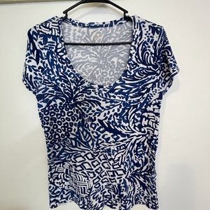 Lilly Pulitzer Dori Tee in Pineapple Party